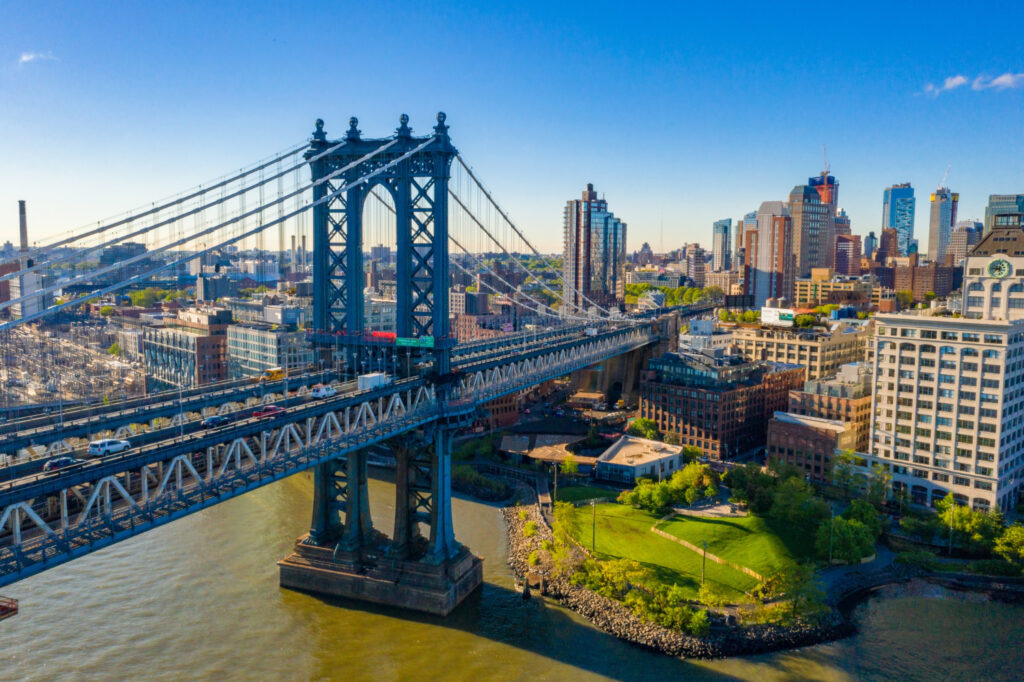 brooklynský most, new york, historie, manhattan