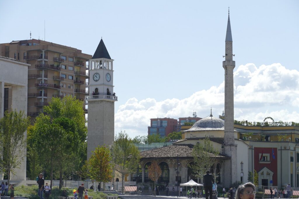 Albánie, Tirana, hlavní město, historie